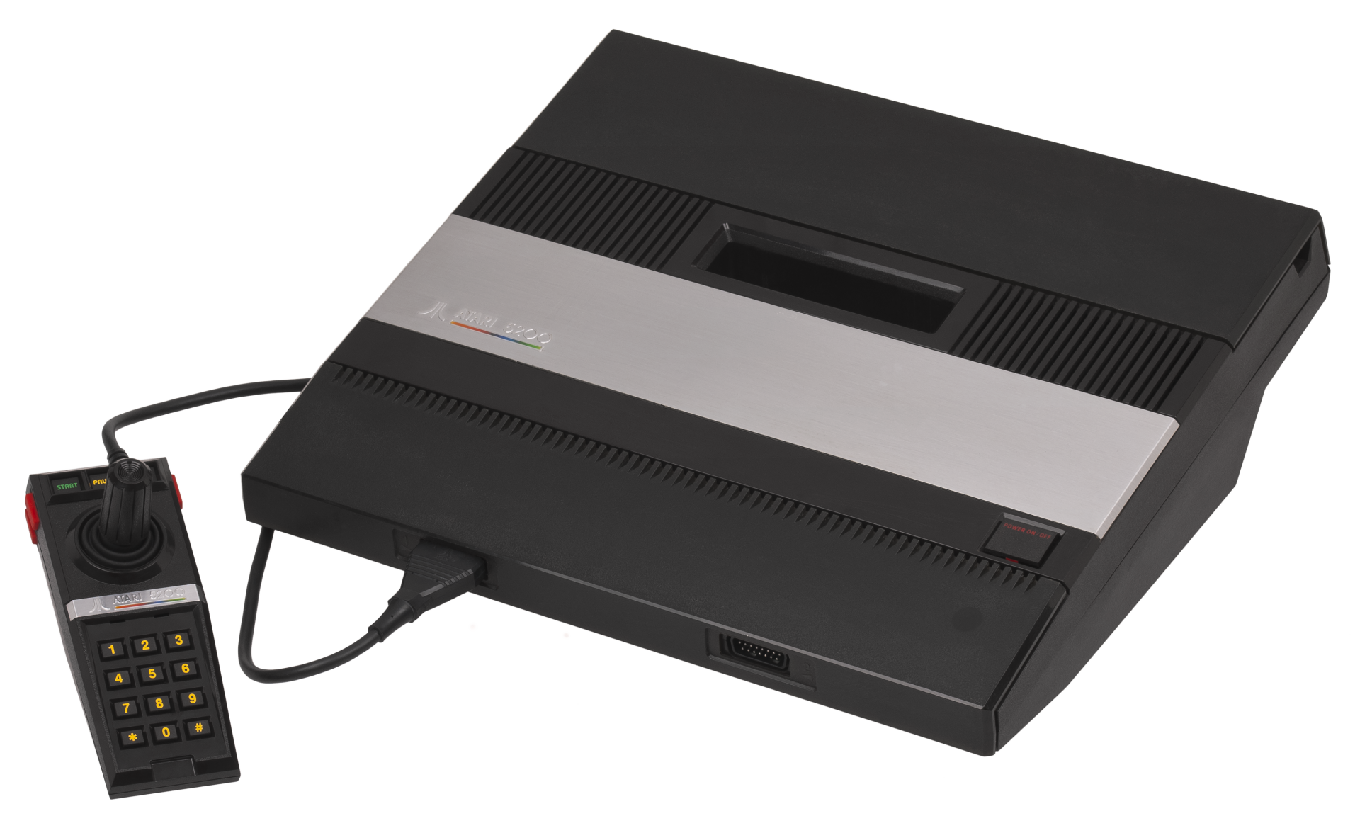The Atari 5200 home console and controller