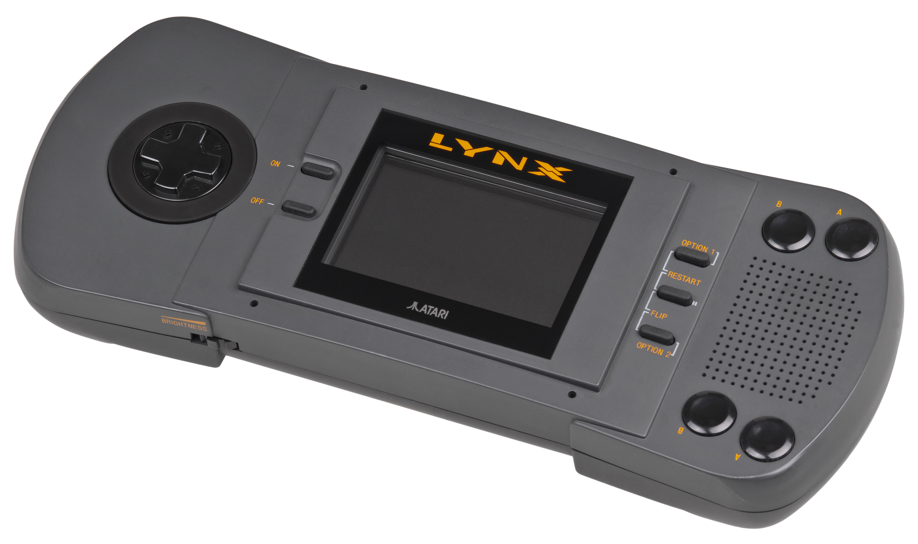 The Atari Lynx handheld console.