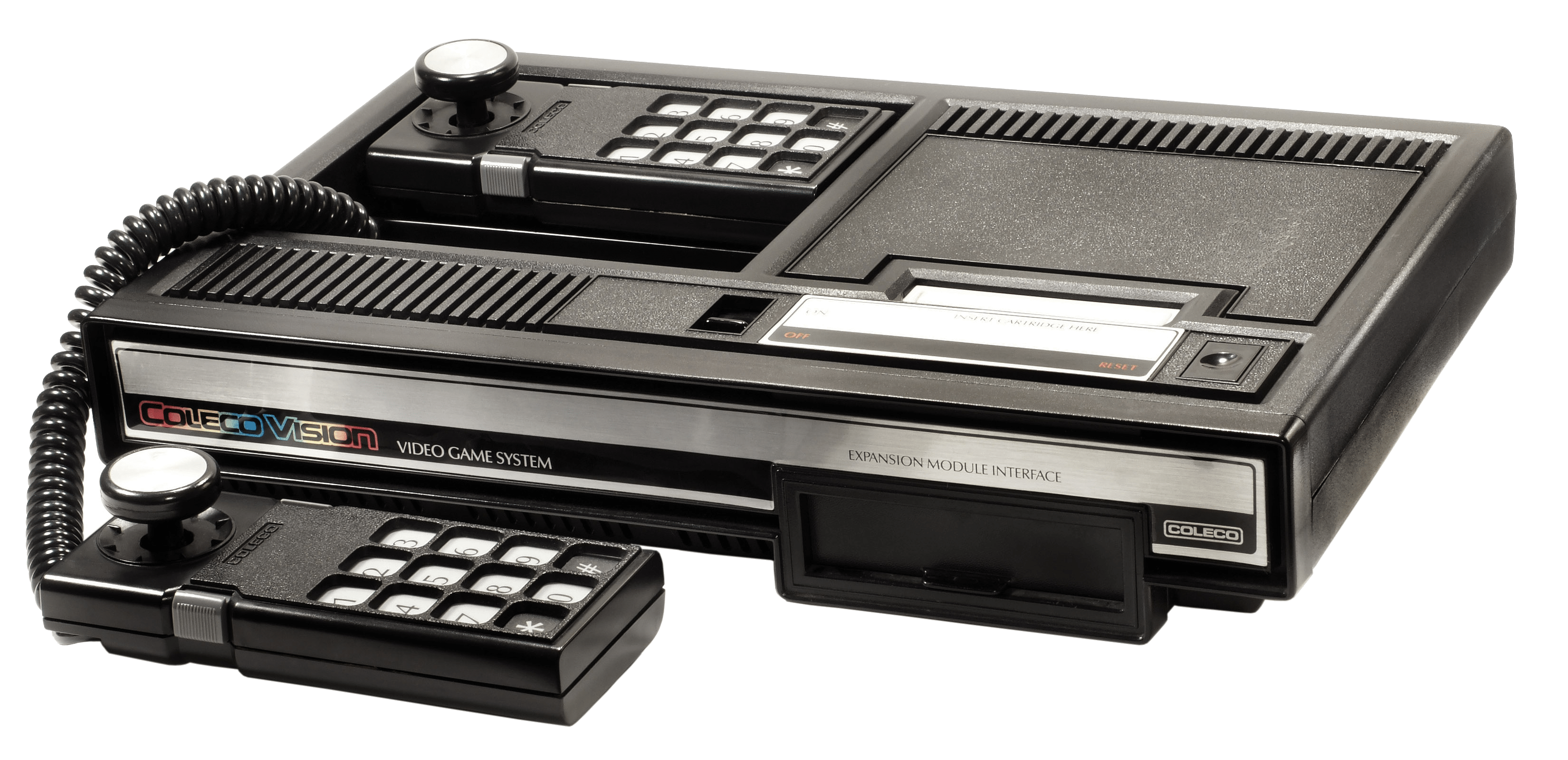 The Coleco ColecoVision home console and controller