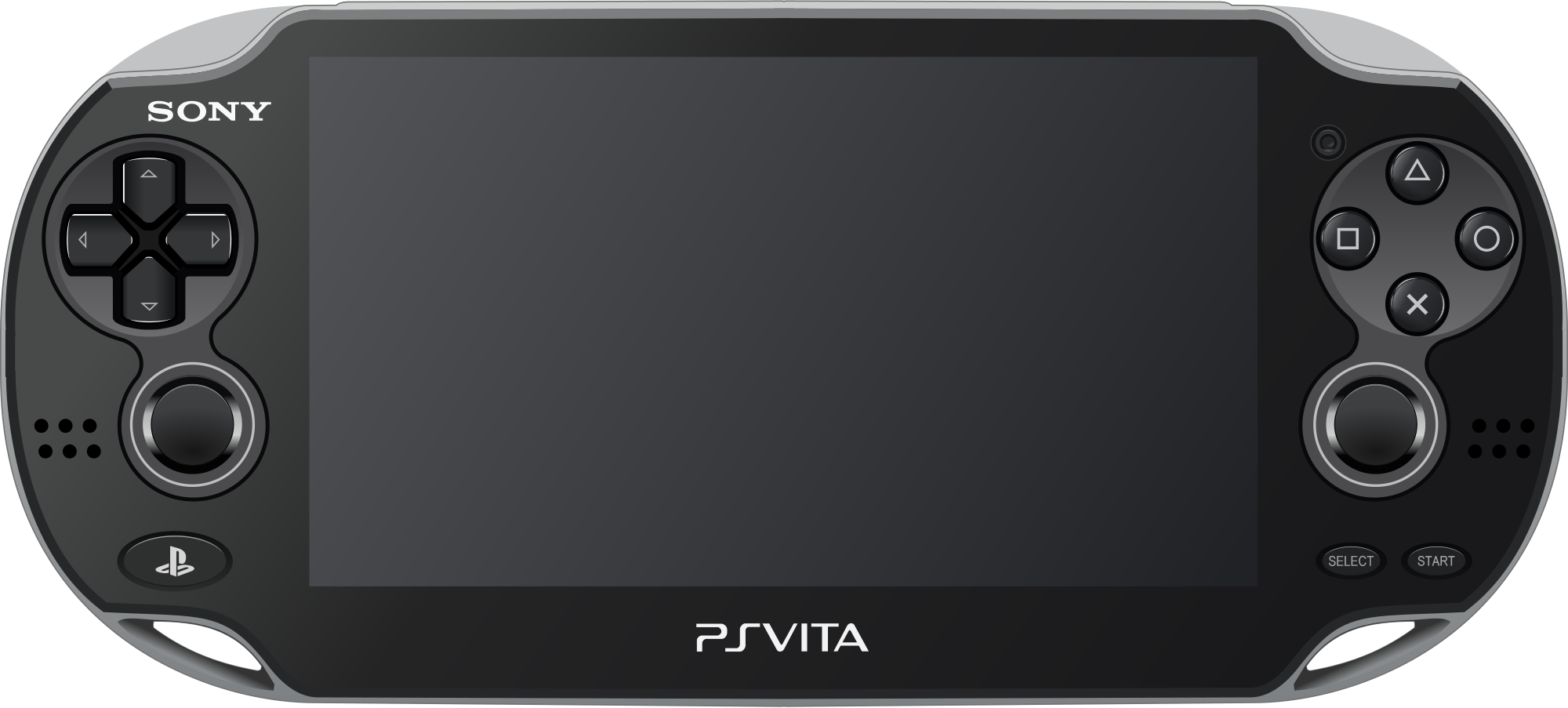 The Sony PlayStation Vita handheld videogame console and controller