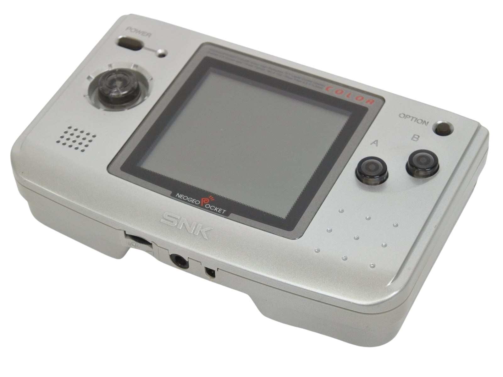 The SNK Neo Geo Pocket Color handheld videogame console