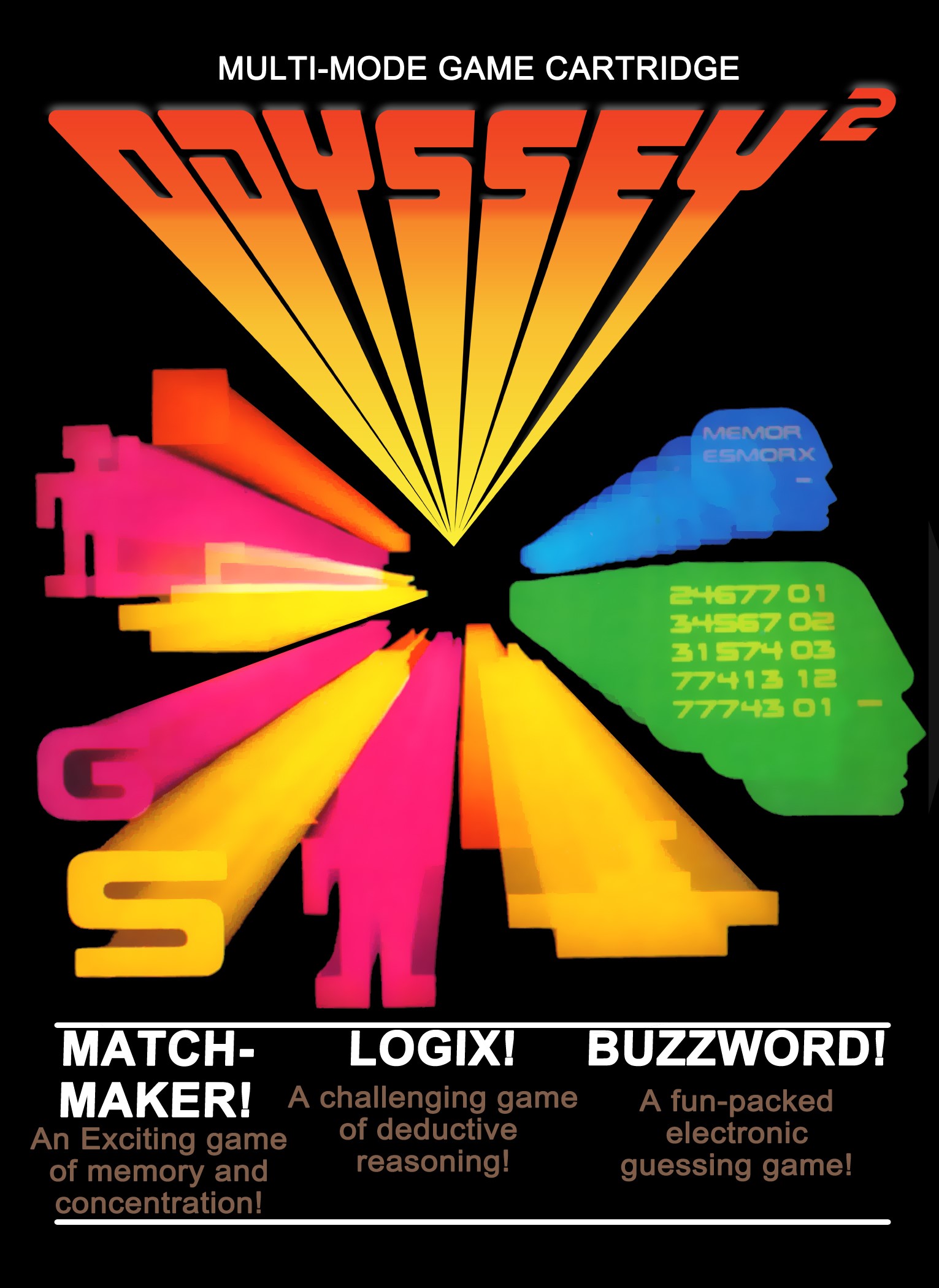 'Match-Maker!' / 'Logix!' / 'Buzzword!'
